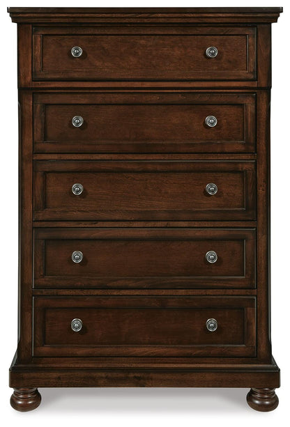 Porter Chest of Drawers - B697-46 - product view or room setting; only chest included (supplier image 6)