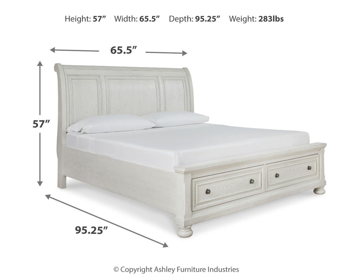 Robbinsdale Sleigh Bed with Storage