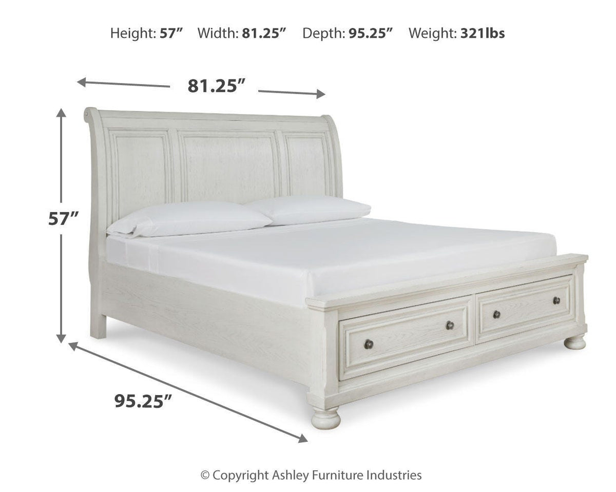 Robbinsdale Sleigh Bed with Storage