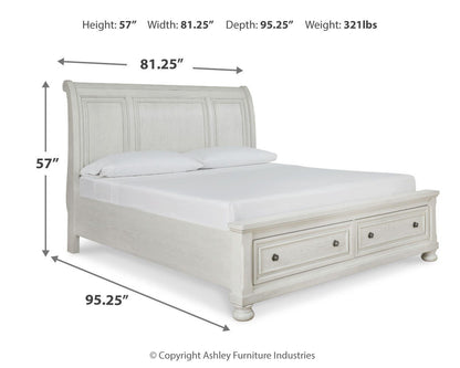 Robbinsdale Sleigh Bed with Storage
