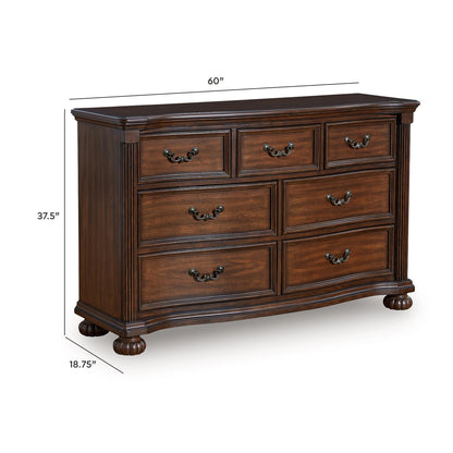 Lavinton Dresser - B764-31 - approximate manufacturer dimensions (supplier image 10)