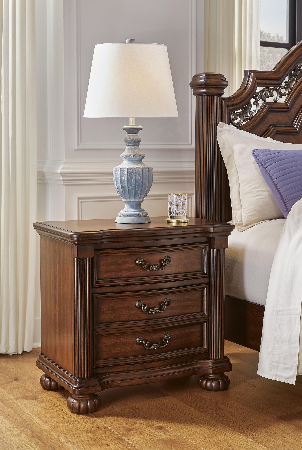 Lavinton Nightstand - B764-93 - product view or room setting; only nightstand included (supplier image 2)