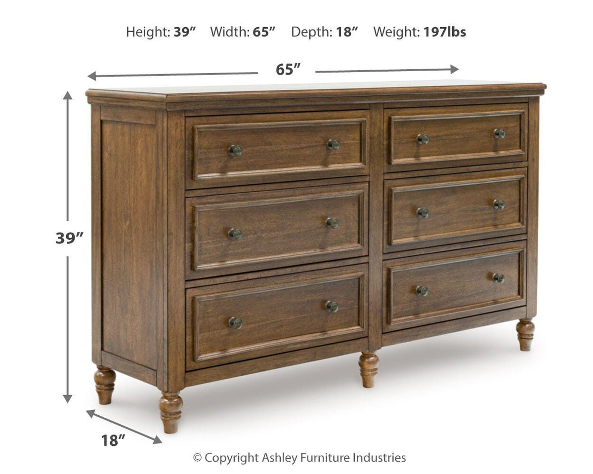 Sturlayne Dresser - B787-31 - approximate manufacturer dimensions (supplier image 10)