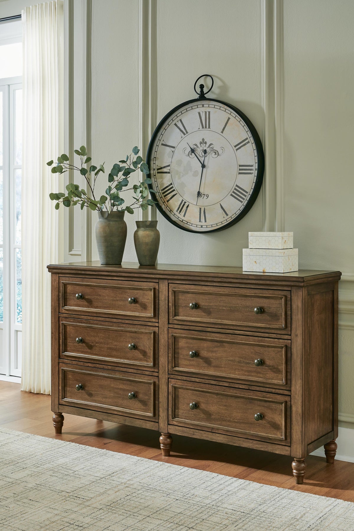 Sturlayne Dresser and Mirror - B787B1 - product view or room setting; dresser and mirror kit with included component views (supplier image 9)