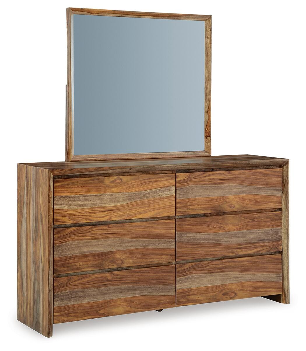 Dressonni Dresser and Mirror - B790B1 - product view or room setting; dresser and mirror kit with included component views (supplier image 1)