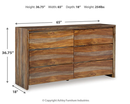 Dressonni Dresser and Mirror - B790B1 - approximate manufacturer dimensions (supplier image 13)
