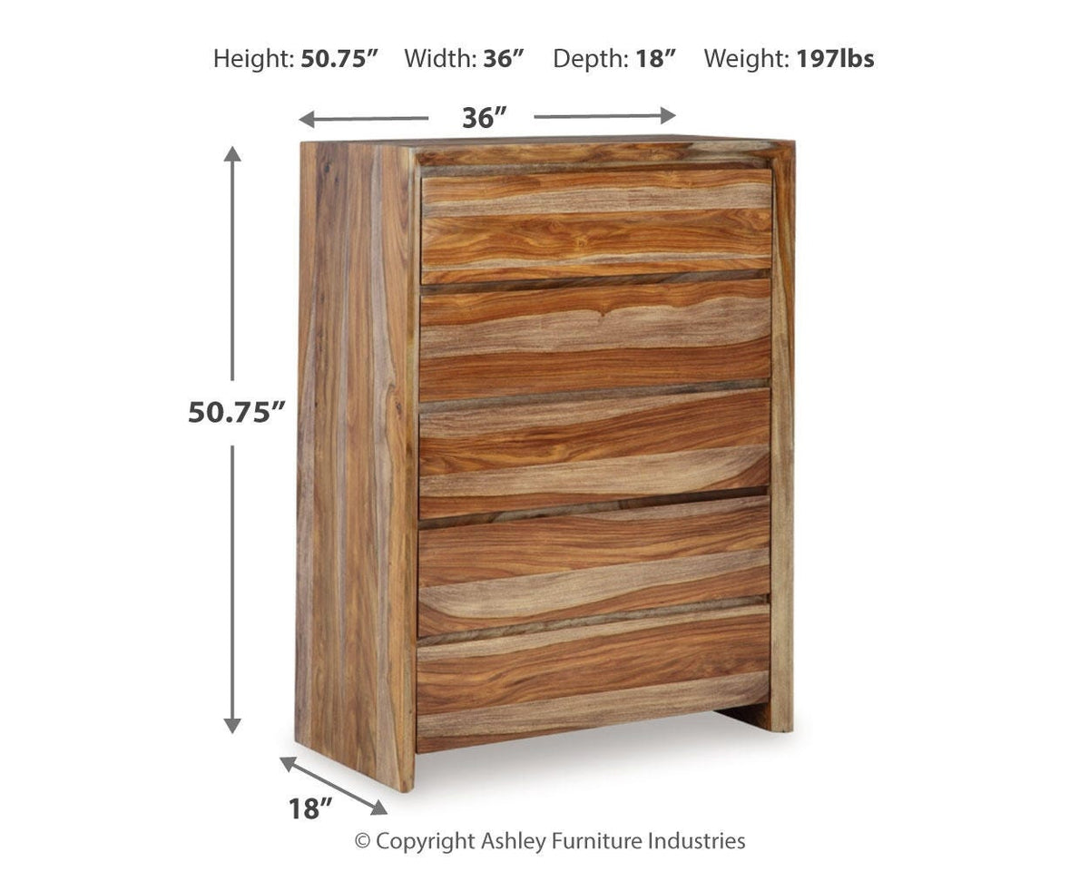 Dressonni Chest of Drawers - B790-46 - approximate manufacturer dimensions (supplier image 10)