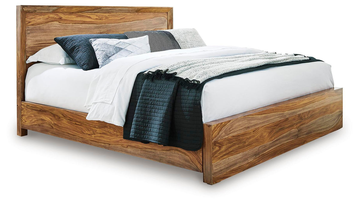 Dressonni Queen Panel Bed, Dresser and Mirror - B790B3 - product view or room setting; complete kit and included component views (supplier image 21)