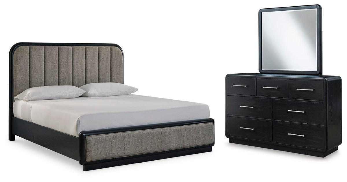 Rowanbeck Bedroom Sets - B821B6 - product view or room setting; complete kit and included component views (supplier image 1)