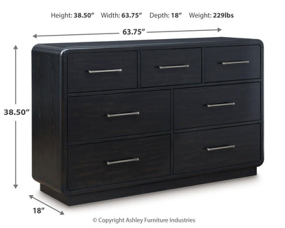 Rowanbeck Dresser - B821-31 - approximate manufacturer dimensions (supplier image 10)