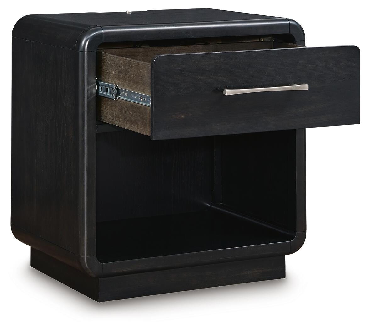 Rowanbeck Nightstand - B821-91 - product view or room setting; only nightstand included (supplier image 3)