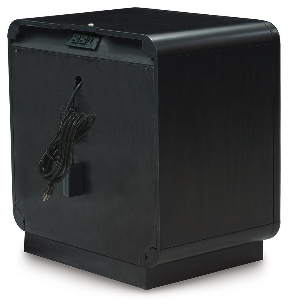 Rowanbeck Nightstand - B821-91 - product view or room setting; only nightstand included (supplier image 6)