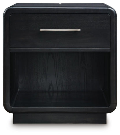 Rowanbeck Nightstand - B821-91 - product view or room setting; only nightstand included (supplier image 4)