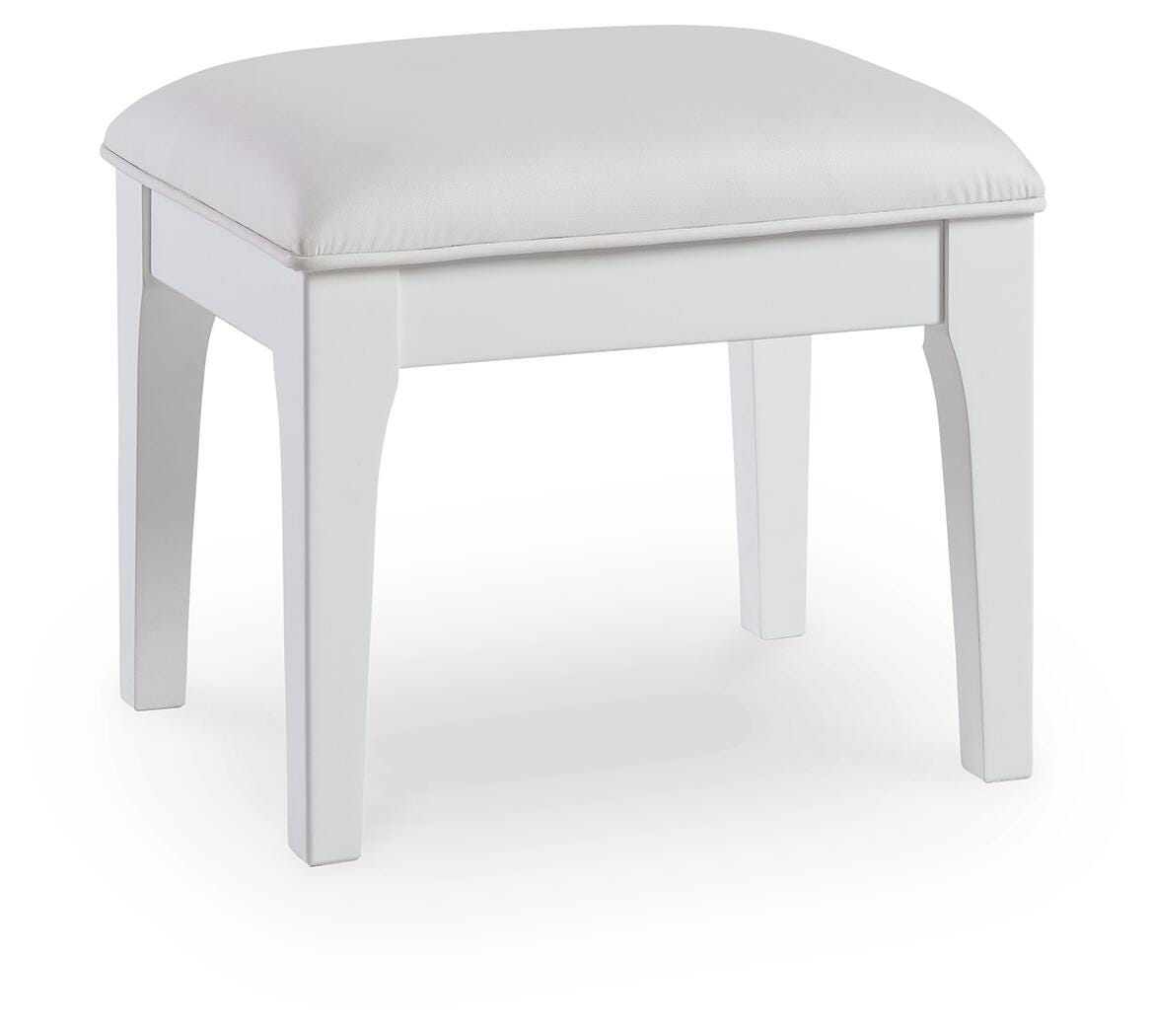 Chalanna Vanity Stool - B822-01 - product view or room setting; only stool included (supplier image 1)