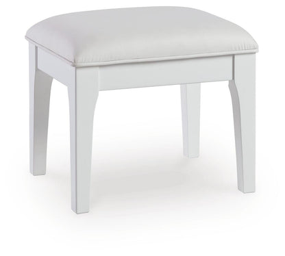 Chalanna Vanity Stool - B822-01 - product view or room setting; only stool included (supplier image 1)