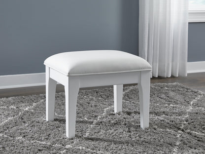Chalanna Vanity Stool - B822-01 - product view or room setting; only stool included (supplier image 2)