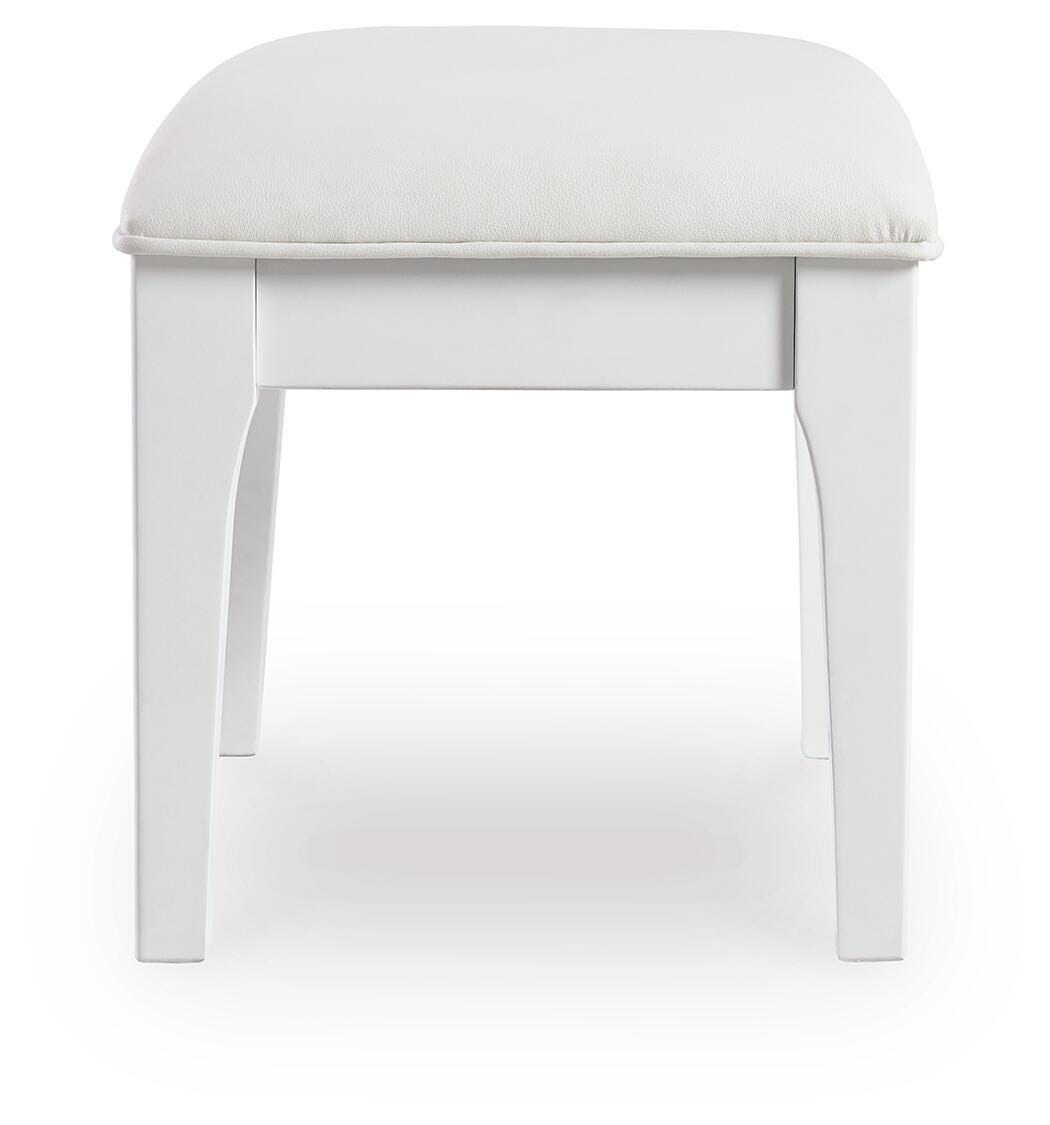 Chalanna Vanity Stool - B822-01 - product view or room setting; only stool included (supplier image 5)