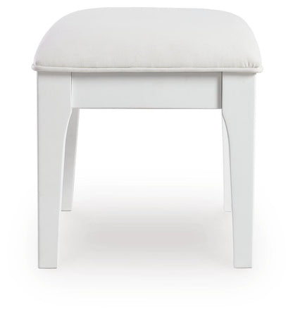 Chalanna Vanity Stool - B822-01 - product view or room setting; only stool included (supplier image 5)