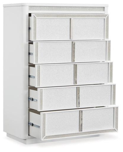 Chalanna Chest of Drawers - B822-46 - product view or room setting; only chest included (supplier image 3)