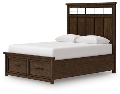 Taffenbrook Queen Panel Storage Bed, Dresser and Mirror - B849B3 - product view or room setting; complete kit and included component views (supplier image 15)