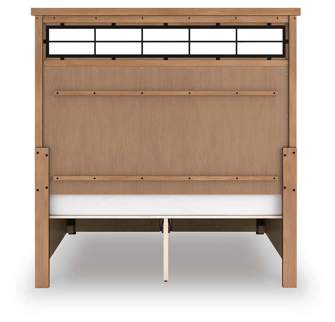 Taffenbrook Queen Panel Storage Bed, Dresser and Mirror - B849B3 - product view or room setting; complete kit and included component views (supplier image 13)