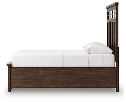 Taffenbrook Queen Panel Storage Bed, Dresser and Mirror - B849B3 - product view or room setting; complete kit and included component views (supplier image 14)