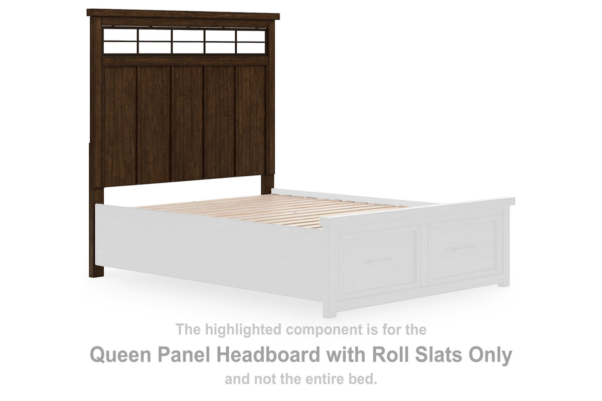 Taffenbrook Queen Panel Storage Bed, Dresser and Mirror - B849B3 - product view or room setting; complete kit and included component views (supplier image 27)
