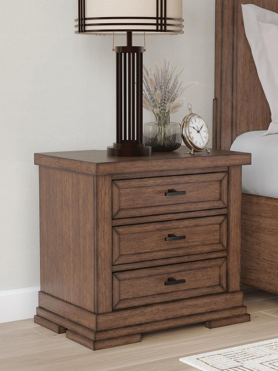 Taffenbrook Nightstand - B849-93 - product view or room setting; only nightstand included (supplier image 2)