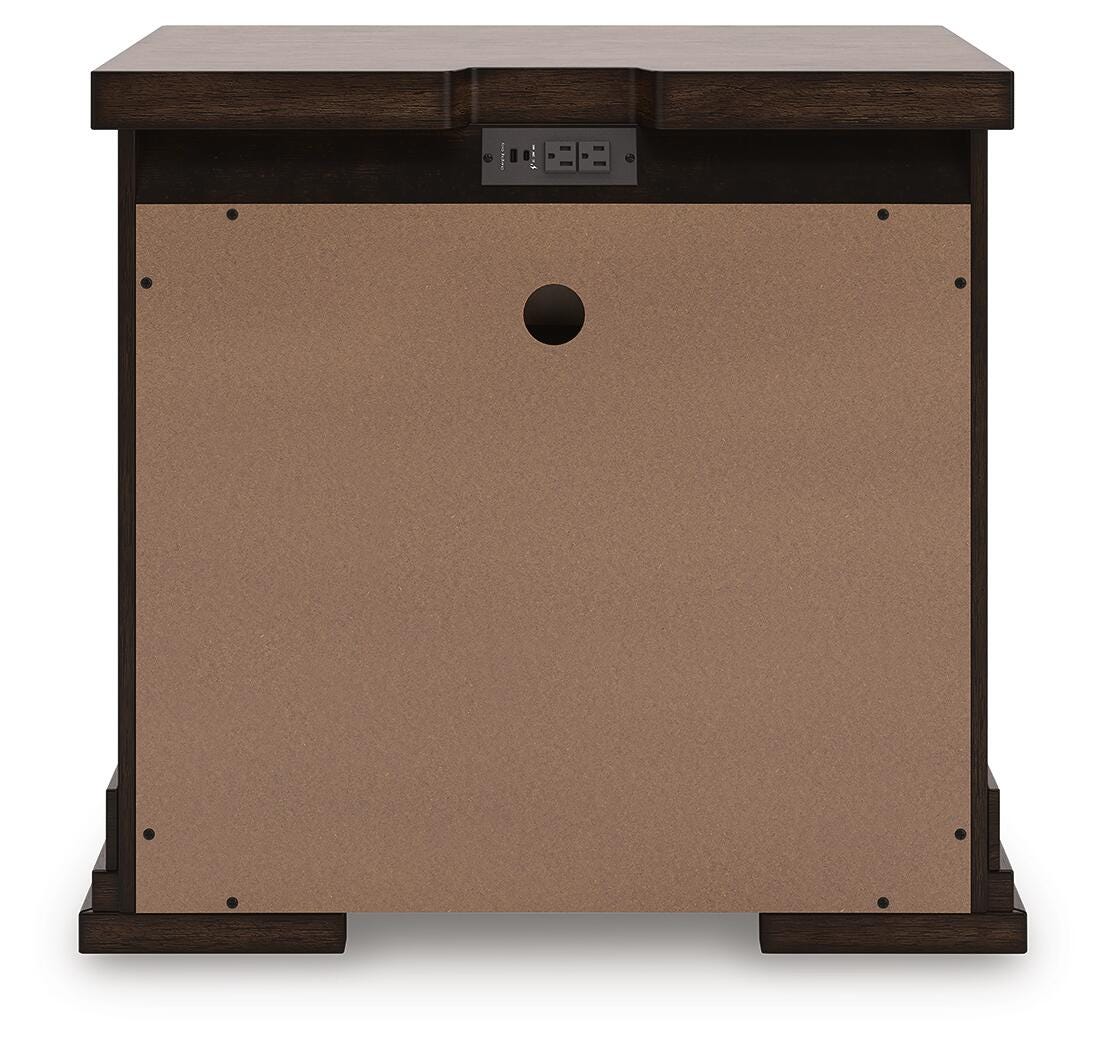 Taffenbrook Nightstand - B849-93 - product view or room setting; only nightstand included (supplier image 7)