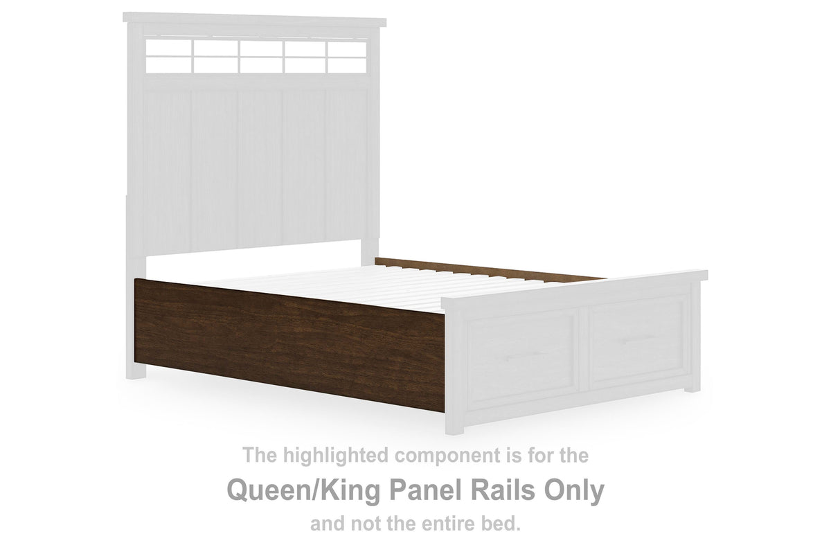 Taffenbrook Queen Panel Storage Bed, Dresser and Mirror - B849B3 - product view or room setting; complete kit and included component views (supplier image 28)
