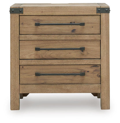 Ridgester Nightstand - B858-93 - product view or room setting; only nightstand included (supplier image 4)