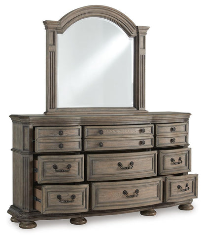Ardenfield Dresser and Mirror - B944B1 - product view or room setting; dresser and mirror kit with included component views (supplier image 3)