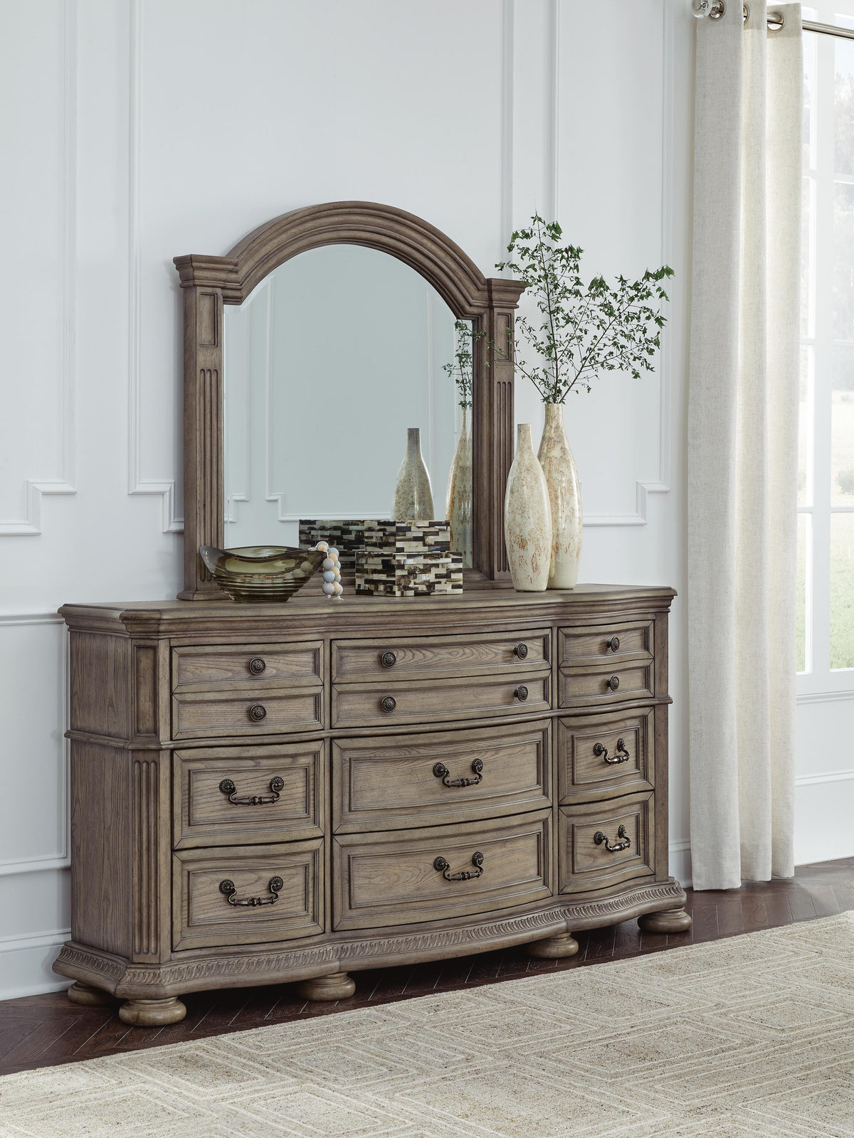 Ardenfield Bedroom Sets - B944B7, B944B3, B944B9 - product view or room setting; complete kit and included component views (supplier image 29)