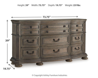 Ardenfield Dresser - B944-31 - approximate manufacturer dimensions (supplier image 9)