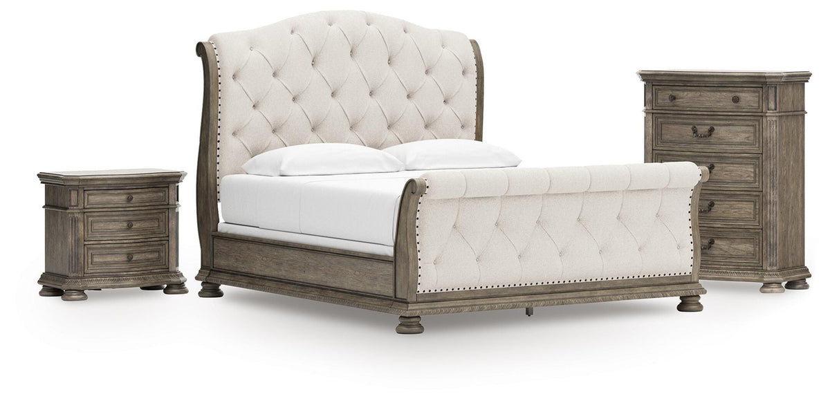 Ardenfield Bedroom Sets - B944B6 - product view or room setting; complete kit and included component views (supplier image 1)