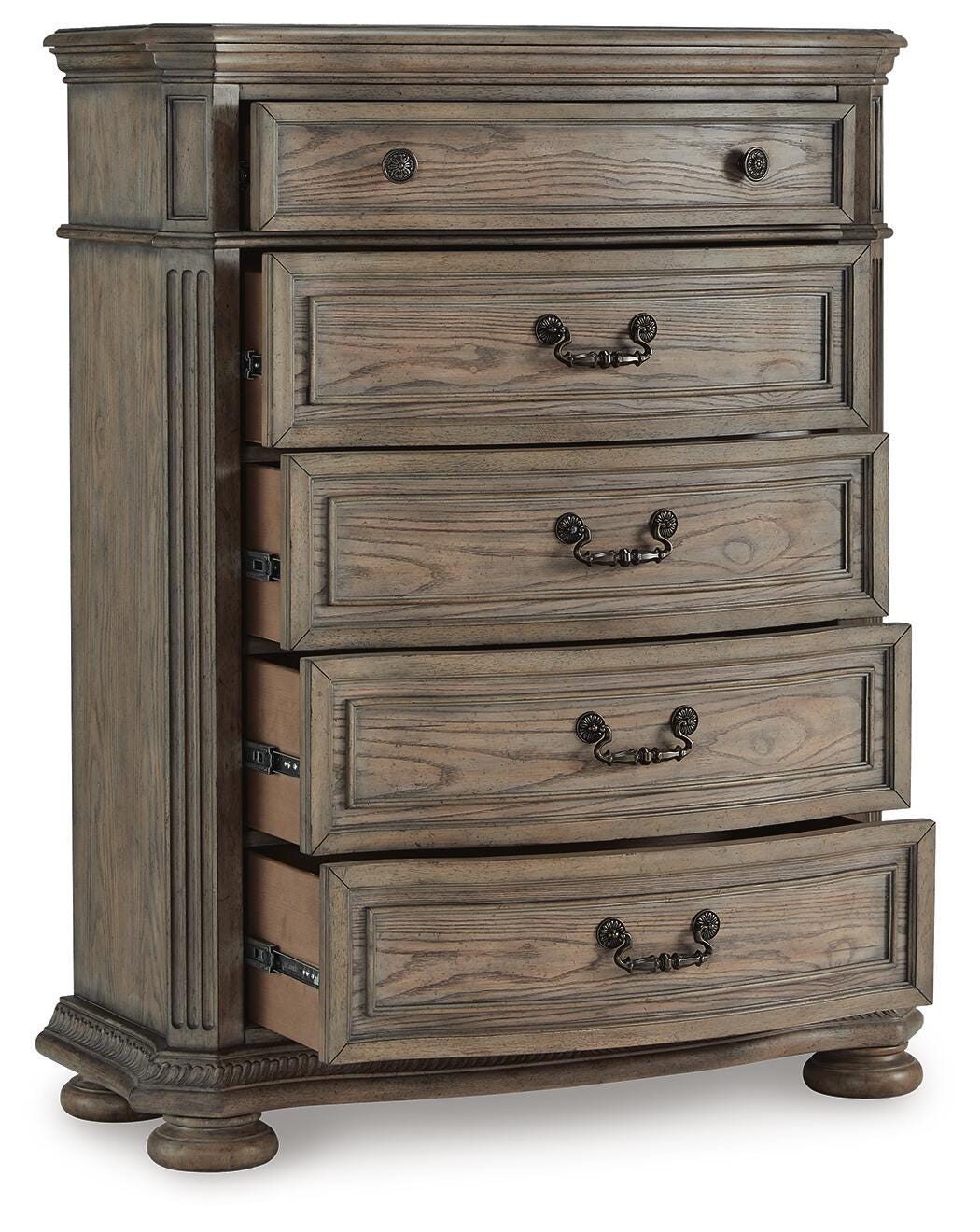 Ardenfield Bedroom Sets - B944B6, B944B9 - product view or room setting; complete kit and included component views (supplier image 4)