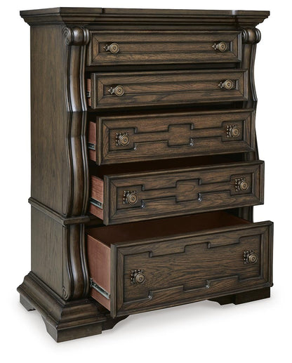 Maylee Chest of Drawers - B947-46 - product view or room setting; only chest included (supplier image 3)