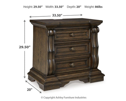 Maylee Bedroom Sets - B947B13, B947B12, B947B14, B947B16, B947B15, B947B18, B947B17, B947B19, B947B20, B947B22, B947B21 - approximate manufacturer dimensions (supplier image 69)