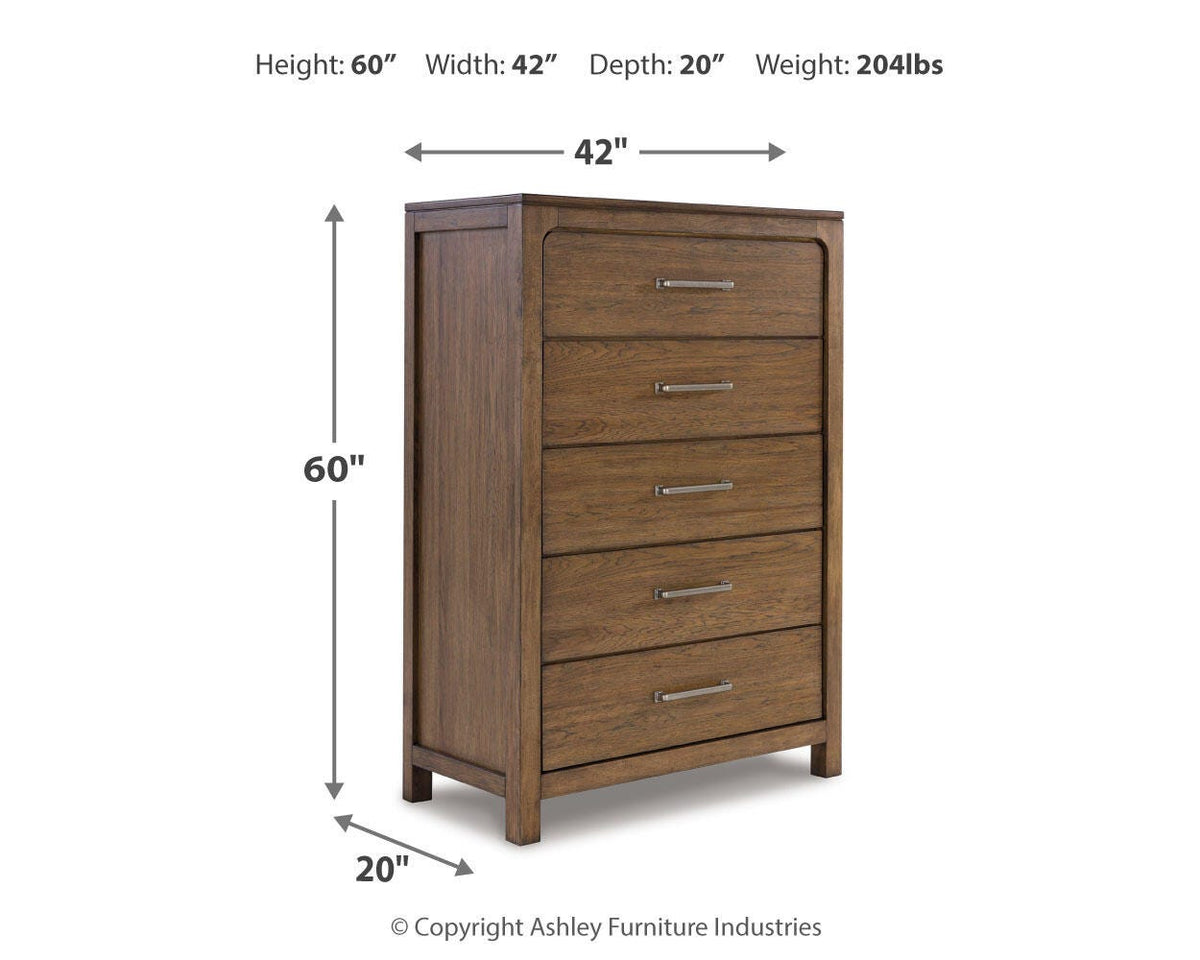 Cabalynn Chest of Drawers - B974-46 - approximate manufacturer dimensions (supplier image 12)