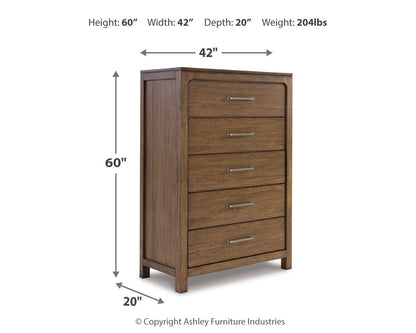 Cabalynn Chest of Drawers - B974-46 - approximate manufacturer dimensions (supplier image 12)