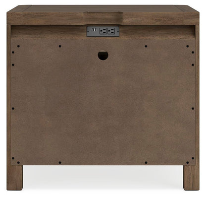 Cabalynn Nightstand - B974-92 - product view or room setting; only nightstand included (supplier image 6)