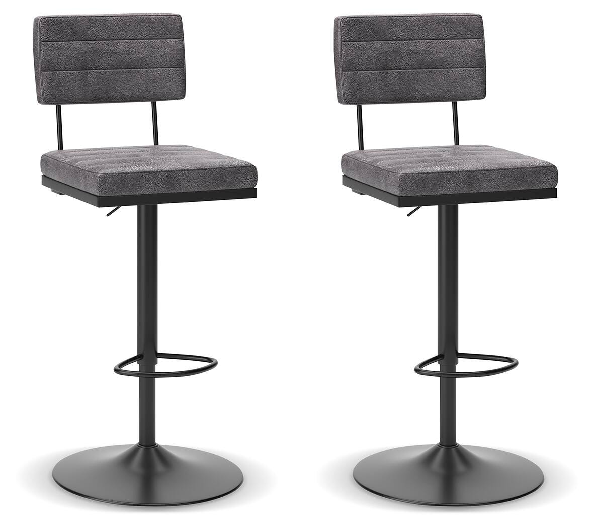 Strumford Bar Stools (Set of 2) - D119-630X2 - product view or room setting; set of 2; individual included-item views (supplier image 3)