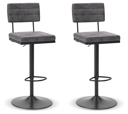 Strumford Bar Stools (Set of 2) - D119-630X2 - product view or room setting; set of 2; individual included-item views (supplier image 3)