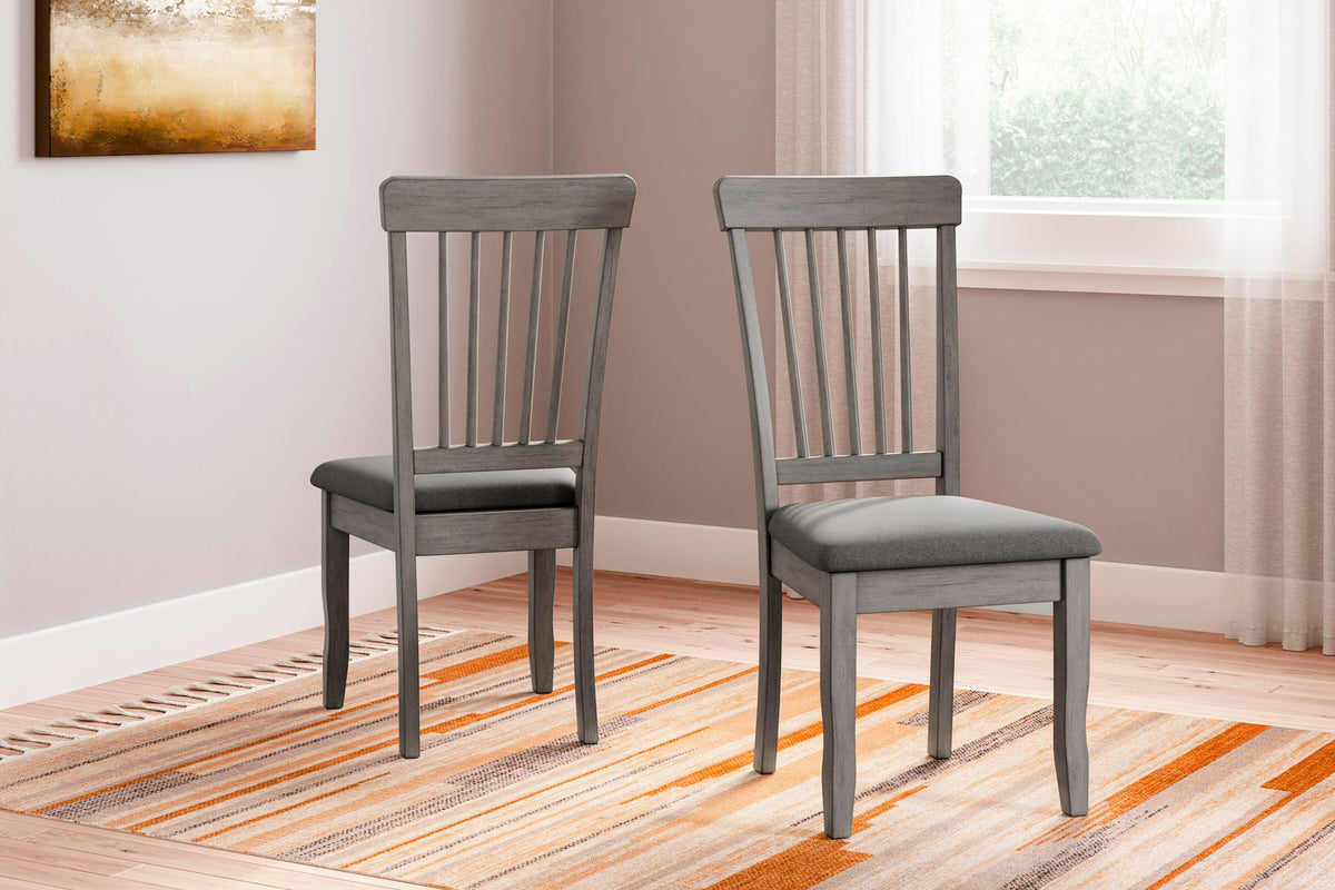 Shullden Dining Chairs (Set of 2) - D194-01X2 - product view or room setting; set of 2; individual included-item views (supplier image 1)