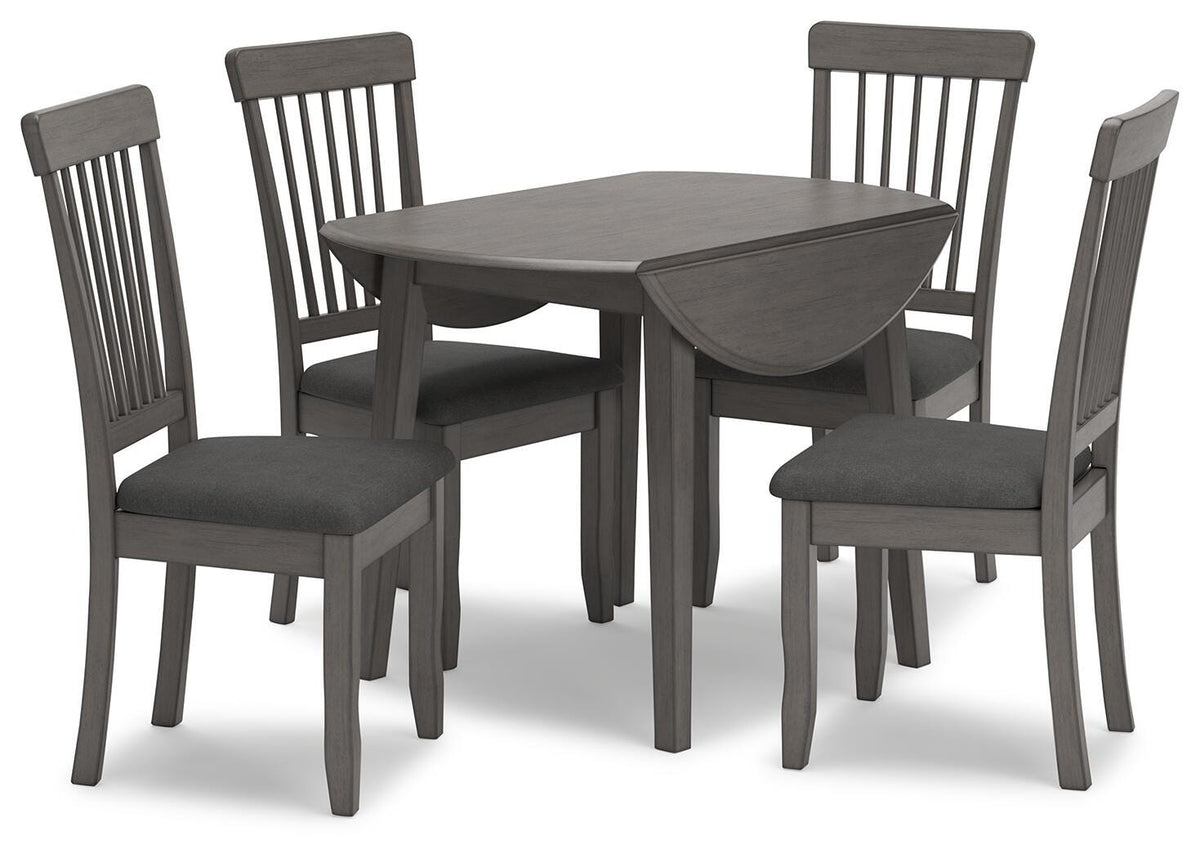 Shullden Dining Room Sets - D194D1, D194D2 - product view or room setting; complete kit and included component views (supplier image 1)