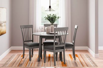 Shullden Drop Leaf Dining Table - D194-15 - product view or room setting; only dining table included (supplier image 8)