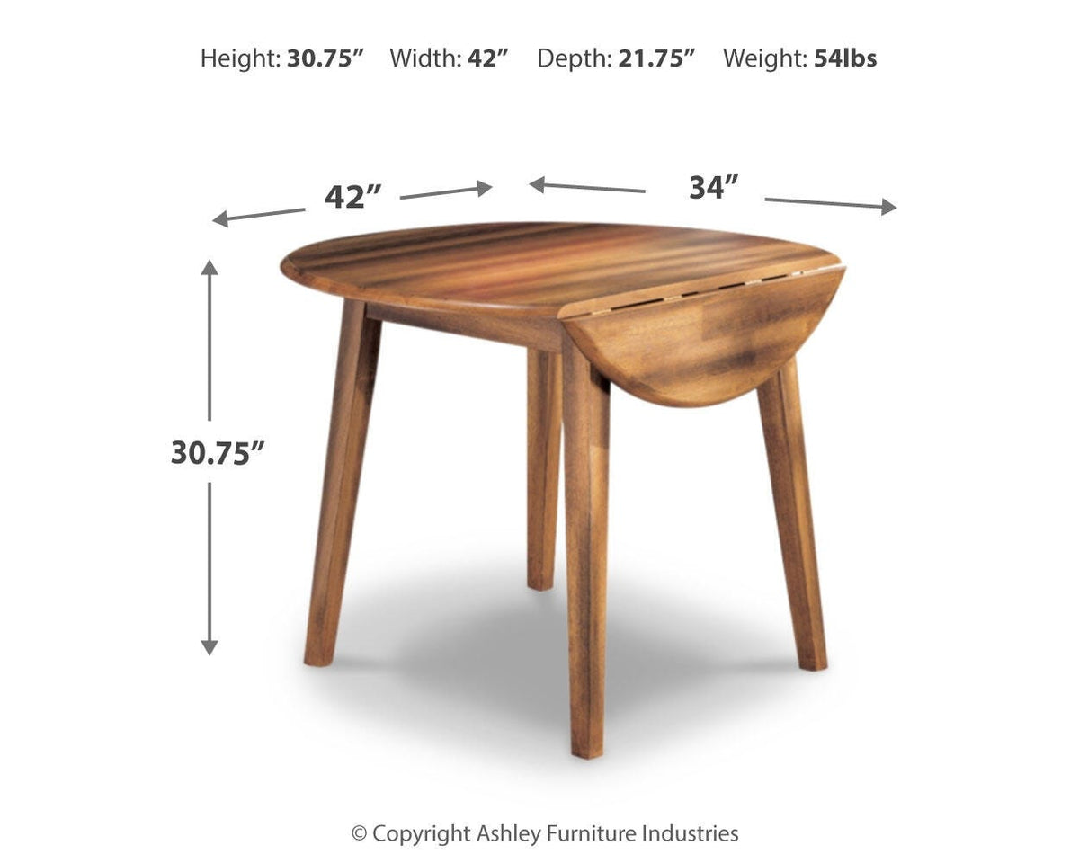 Berringer Dining Room Sets - D199D16, D199D13 - approximate manufacturer dimensions (supplier image 13)