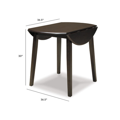 Hammis Dining Drop Leaf Table - D310-15 - approximate manufacturer dimensions (supplier image 7)