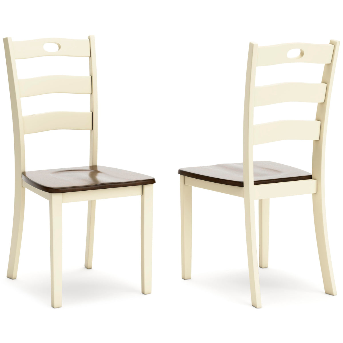 Woodanville Dining Chairs (Set of 2) - D335-01X2 - product view or room setting; set of 2; individual included-item views (supplier image 1)