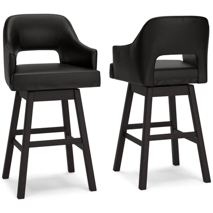 Tallenger Bar Stools (Set of 2) - D380-930X2 - product view or room setting; set of 2; individual included-item views (supplier image 1)